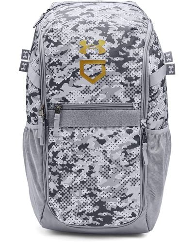 Under Armour Ua Utility Baseball Print Backpack - Grey