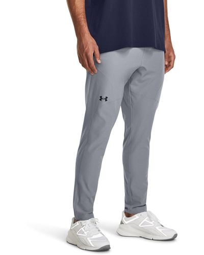 Under Armour Herenbroek Unstoppable Textured Tapered - Blauw