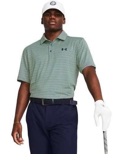 Under Armour Polo playoff 3.0 printed - Verde