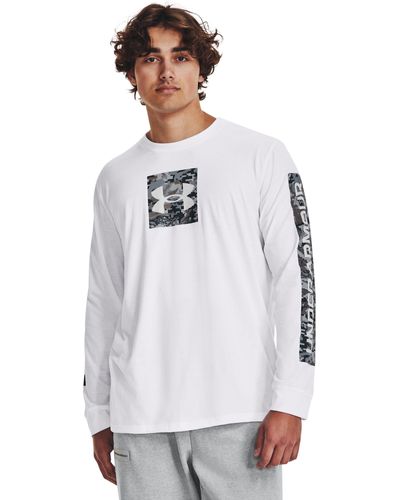Under Armour Camo Boxed Sportstyle Long Sleeve - White