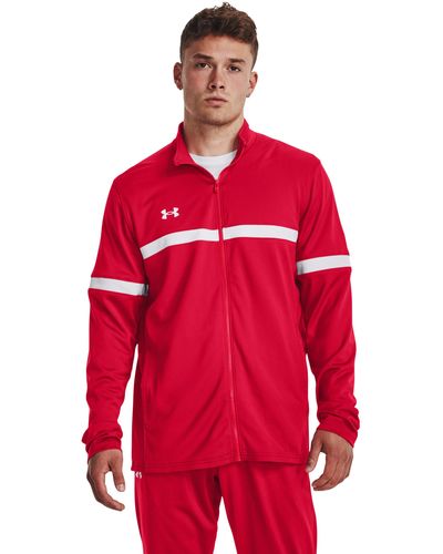Under Armour Ua Knit Warm Up Team Full-zip - Red