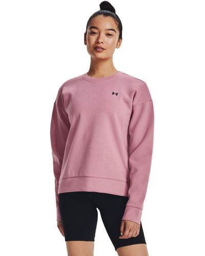 Under Armour Unstoppable Fleece Crew - Pink