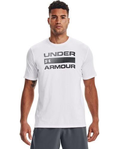 Under Armour Wordmark Short Sleeve T-shirt - White