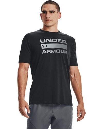 Under Armour T-shirt Wordmark Homme - Noir