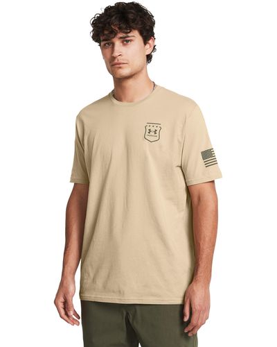 Under Armour Ua Freedom Amp T-shirt - Natural