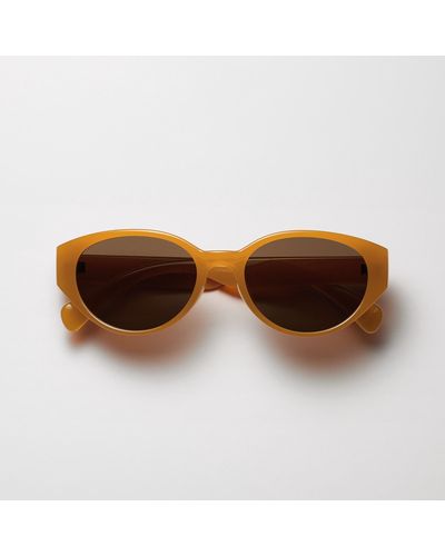Uniqlo Gafas de Sol Ovaladas - Marrón