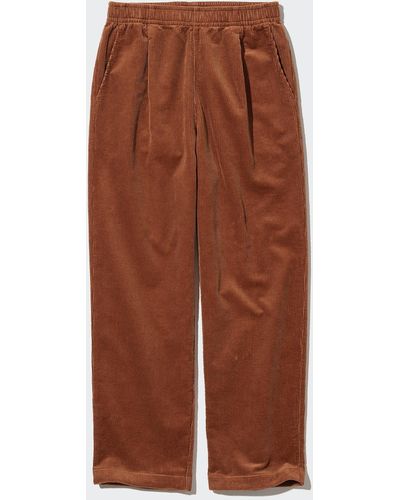 Uniqlo Baumwolle cord hose in 7/8-länge (relaxed fit) - Braun