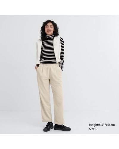 Uniqlo Baumwolle cord hose in 7/8-länge (relaxed fit) - Natur