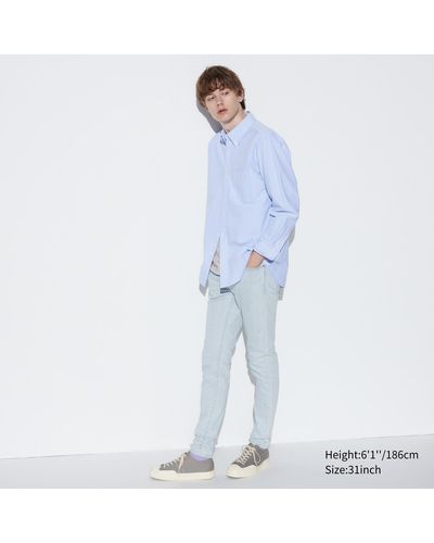 Uniqlo Algodón Vaquero Ultraelástico Skinny Fit - Azul