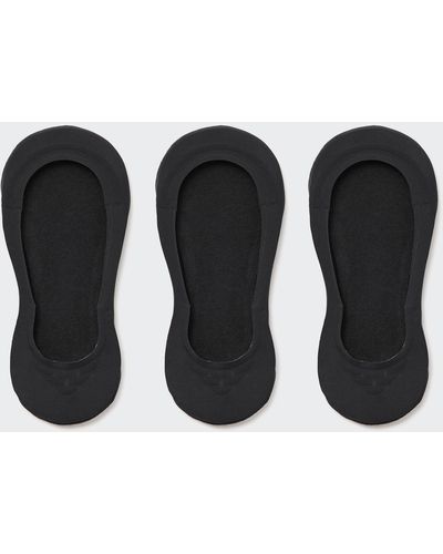 Uniqlo Calcetines Invisibles Transparentes (3 Pares) - Negro