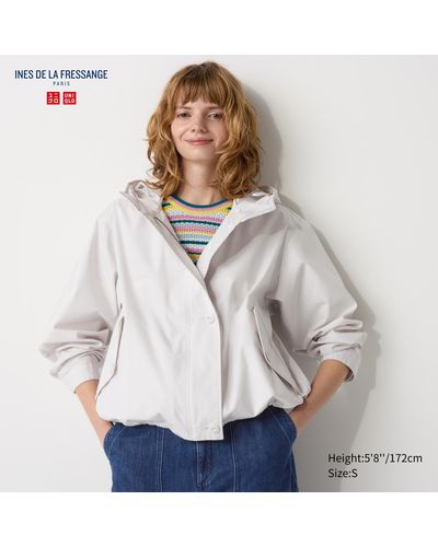 Uniqlo Baumwolle parka (relaxed fit) - Grau