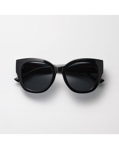 Uniqlo Gafas de Sol Cuadradas Grandes - Negro