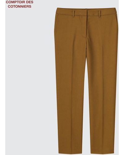 Uniqlo Wolle hose (tapered fit) - Braun