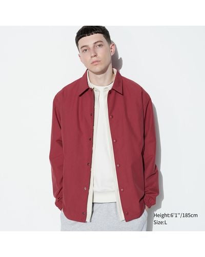 Uniqlo Polyester collegejacke - Rot