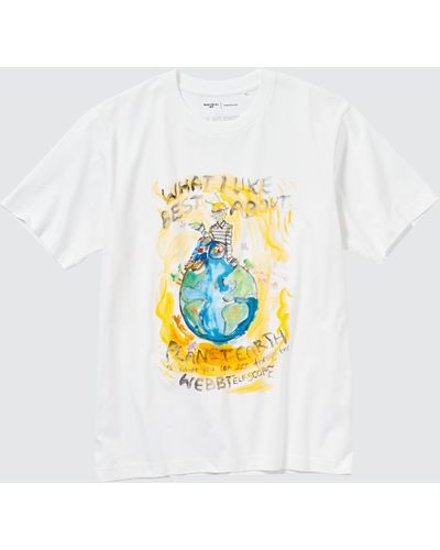 Uniqlo Baumwolle peace for all bedrucktes t-shirt (francesco risso) - Weiß
