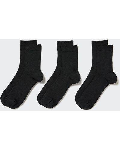 Uniqlo Poliéster Calcetines (3 Pares) - Negro