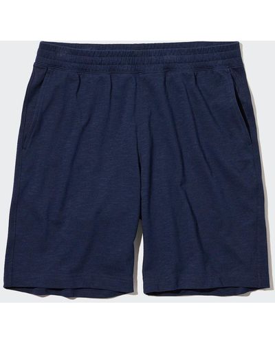 Uniqlo Airism baumwolle easy shorts - Blau