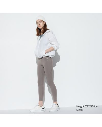 Uniqlo Polyester ultra stretch airism leggings mit taschen - Grau