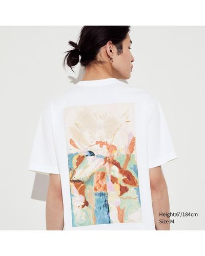 Uniqlo Algodón MoMA Art Icons UT Camiseta Estampado Gráfico - Blanco