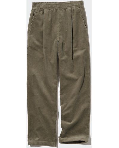 Uniqlo Baumwolle cord hose in 7/8-länge (relaxed fit) - Grün