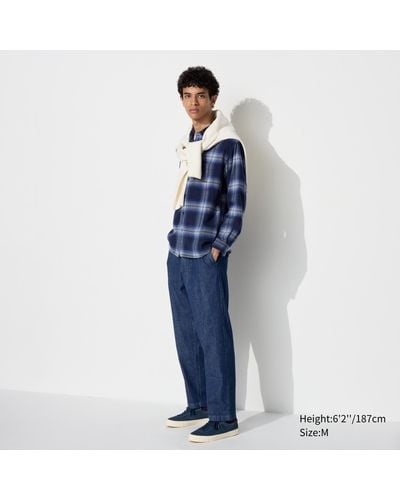 Uniqlo Elastische easy jeans in 7/8-länge - Blau
