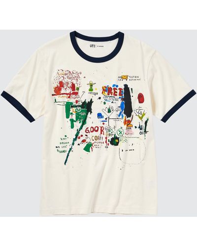 Uniqlo Baumwolle ut archive ny pop art bedrucktes t-shirt (jean-michel basquiat) - Mehrfarbig