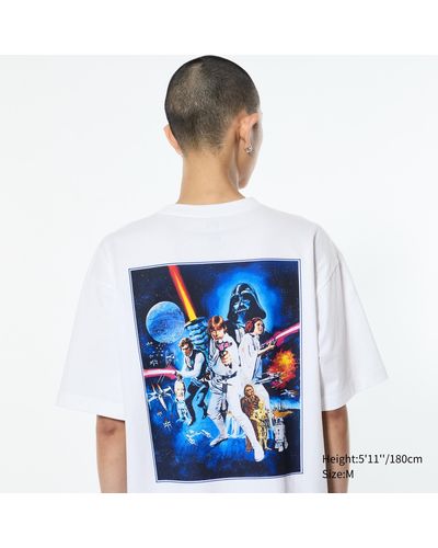 Uniqlo Algodón Star Wars: Remastered by Kosuke Kawamura UT Camiseta Estampado Gráfico - Azul