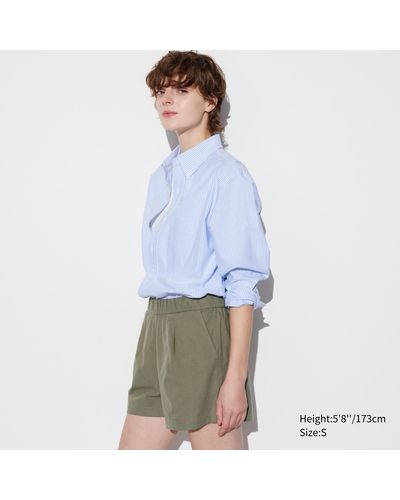 Uniqlo Baumwolle easy shorts - Blau