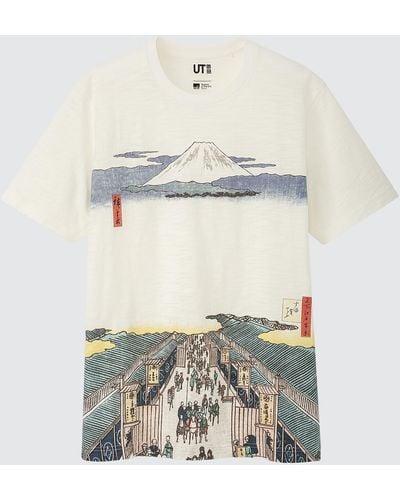 Uniqlo Baumwolle ut archive ukiyo-e bedrucktes t-shirt - Weiß