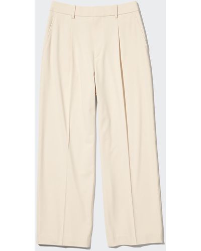 Uniqlo Poliéster Pantalón Pierna Ancha - Neutro