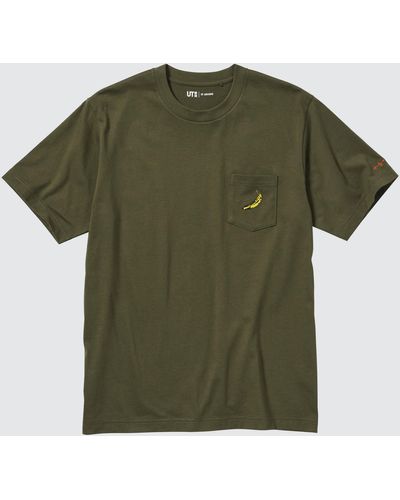 Uniqlo Algodón NY Pop Art Archive UT Camiseta Estampado Gráfico (Andy Warhol) - Verde