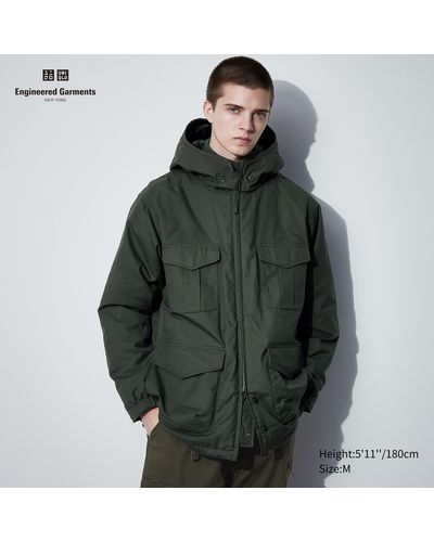 Uniqlo Algodón HEATTECH Chaqueta Térmica Cálida Acolchada - Verde