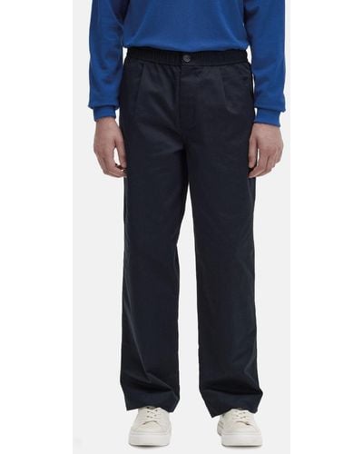 Fred Perry Draw String Trousers (wide Leg) - Blue