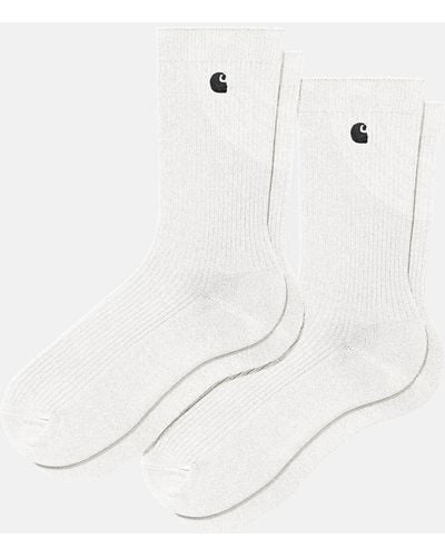 Carhartt Wip Madison Pack Socks (2 Pack) - White