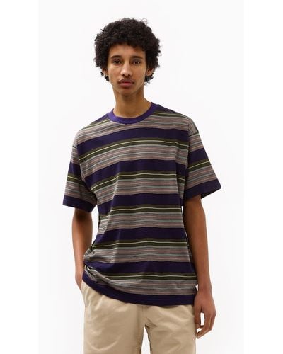 Carhartt Wip Coby Stripe T-shirt (loose) - Blue