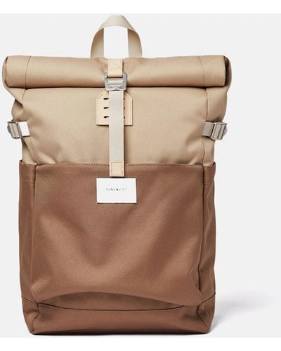 Sandqvist Ilon Rolltop Backpack (recycled Poly) - Natural