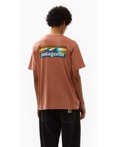 Patagonia Boardshort Logo Pocket T-shirt - Pink