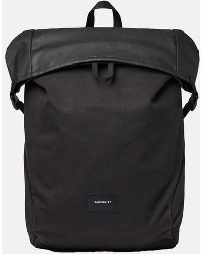 Sandqvist Alfred Rolltop Backpack (polycotton) - Black