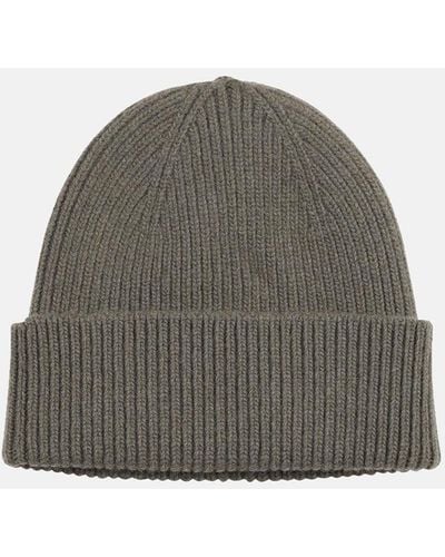 COLORFUL STANDARD Merino Wool Beanie Hat - Grey