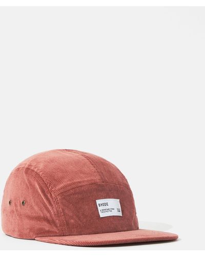 Bhode 5-panel Cap (cord) — Dusty - Pink