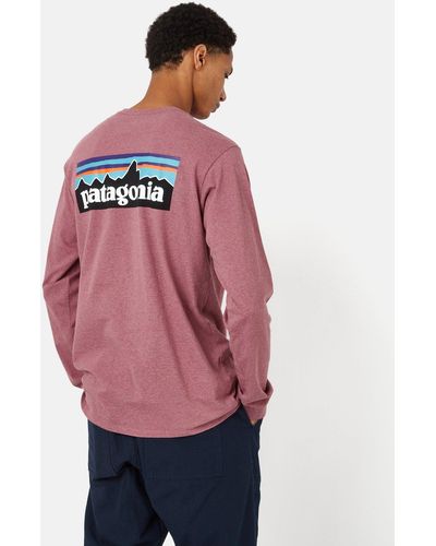 Patagonia P-6 Long Sleeve T-shirt - Pink