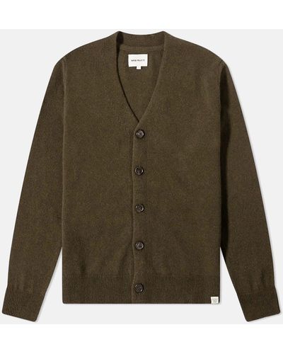 Norse Projects Adam Cardigan (wool) - Green