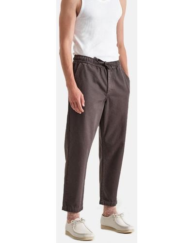 Wax London Kurt Organic Cotton Trouser (tapered) - Grey