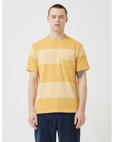 Norse Projects Johannes Block Stripe T-shirt - Yellow