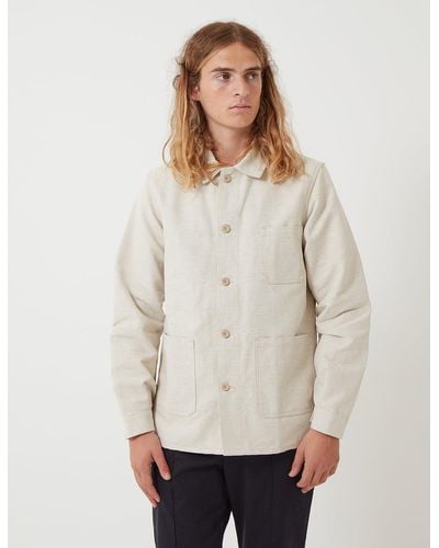 Le Laboureur French Workwear Jacket (linen) - Natural