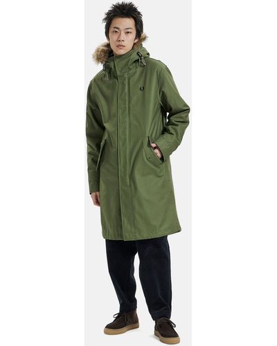 Fred Perry Zip-in Liner Parka - Green