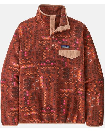 Patagonia Lightweight Synchilla Snap-t Fleece Pullover - Brown