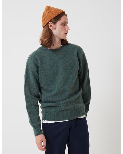 Bhode Supersoft Lambswool Jumper (made In Scotland) - Green
