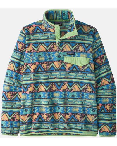 Patagonia Lightweight Synch Snap-t Fleece Pullover - Green