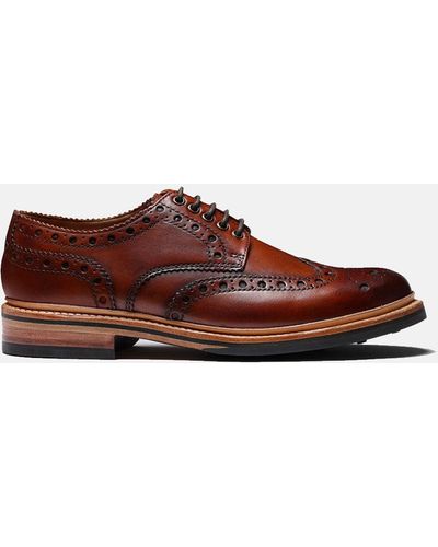 Grenson Archie Brogue Shoes 113684 - Brown